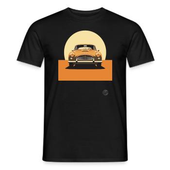 Minimalistisches Klassisches Auto Design - Männer T-Shirt - Schwarz - Vorne - AI Model Male 178 light (178cm)