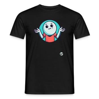 Eh bien, qu’est-ce que c’est, je ne sais pas - T-shirt homme - noir - Devant - AI Model Male 178 light (178cm)
