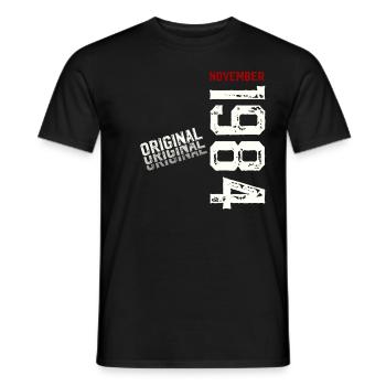 40e anniversaire Légende Novembre 1984 Volume 84 - T-shirt homme - noir - Devant - AI Model Male 178 light (178cm)