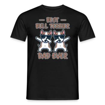 Bull Terrier Saying Funny Bull Terrier Gift - Men's T-Shirt - black - Front - AI Model Male 178 light (178cm)