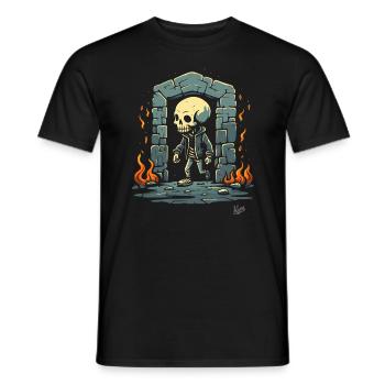 Donjon de squelettes Showtime - T-shirt homme - noir - Devant - AI Model Male 178 light (178cm)