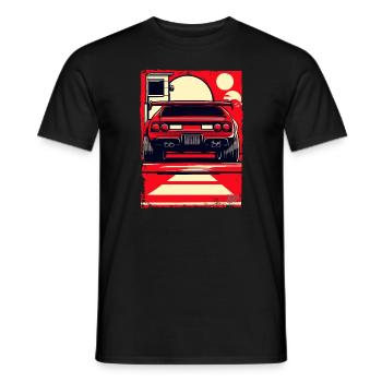 Voiture de sport - T-shirt homme - noir - Devant - AI Model Male 178 light (178cm)