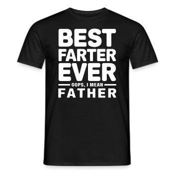 Furz Spruch Furzen Papa Pups Lustige Furz Geschenk - Männer T-Shirt - Schwarz - Vorne - AI Model Male 178 light (178cm)