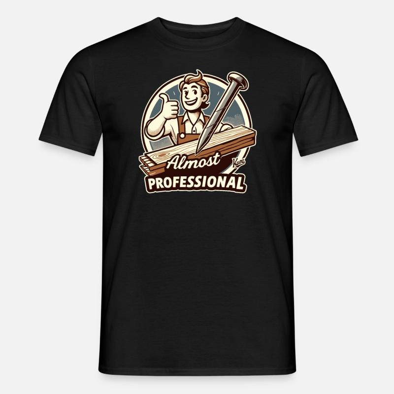 Fast Profi: DIY-Heimwerker - Männer T-Shirt - Schwarz