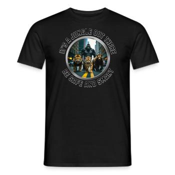 It's a Jungle out there - Men's T-Shirt - black - Front - AI Model Male 178 light (178cm)