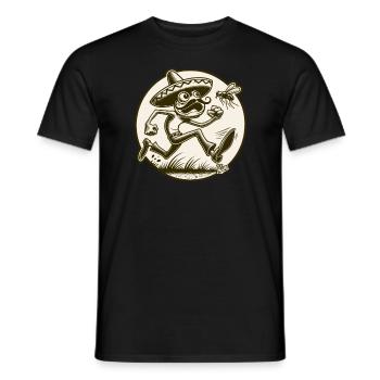 Grenouille mexicaine au sombrero - T-shirt homme - noir - Devant - AI Model Male 178 light (178cm)