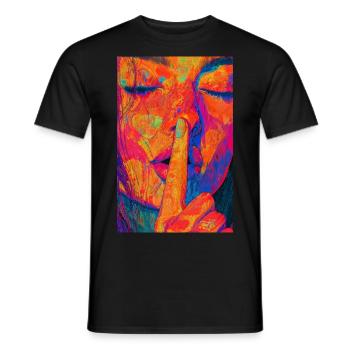 Trippy - Men's T-Shirt - black - Front - AI Model Male 178 light (178cm)
