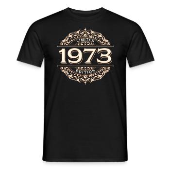 Limited Edition 1973 Vintage Geburtstag Geschenk - Männer T-Shirt - Schwarz - Vorne - AI Model Male 178 light (178cm)