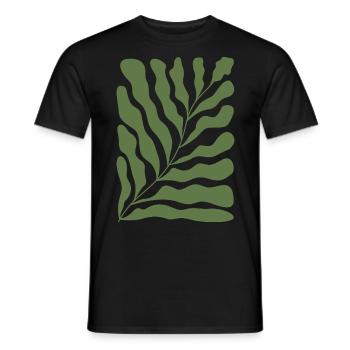 Abstrait Floral - T-shirt homme - noir - Devant - AI Model Male 178 light (178cm)