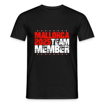 Mallorca 2025 Team - Men's T-Shirt - black - Front - AI Model Male 178 light (178cm)