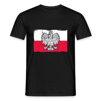Pologne Polska Polski Husaria Cavalerie polonaise - T-shirt homme - noir - Devant - AI Model Male 178 light (178cm)