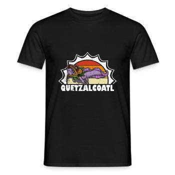 Quetzalcoatl Axolotl Mexique Divinité Aztèque - T-shirt homme - noir - Devant - AI Model Male 178 light (178cm)