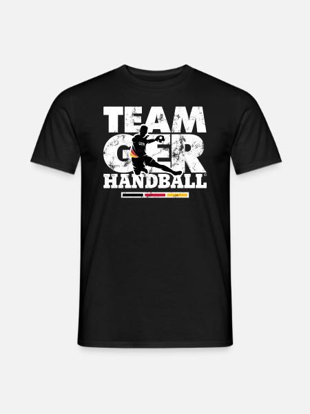 HANDBALL EM TEAM GERMANY - Männer T-Shirt - Schwarz