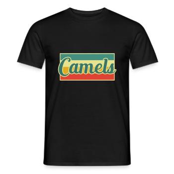 Kamel - Männer T-Shirt - Schwarz - Vorne - AI Model Male 178 light (178cm)