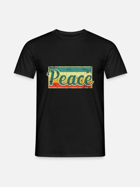 Peace Frieden - Men's T-Shirt - black