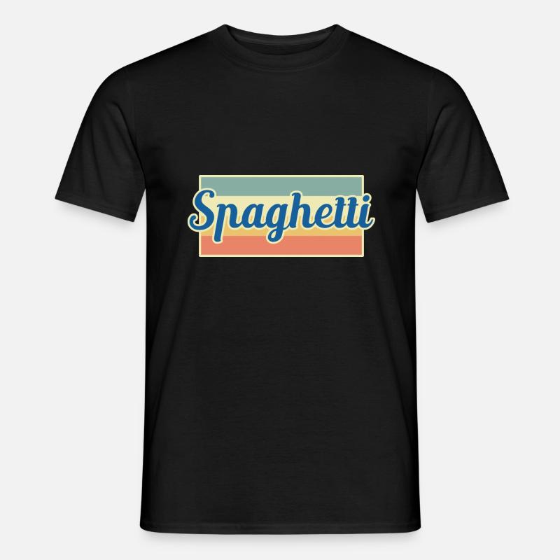 Spaghetti - Männer T-Shirt - Schwarz