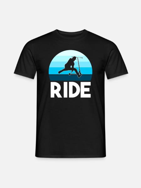 Ride Stunt Scooter Boys Scooter Scooter Boys - Men's T-Shirt - black