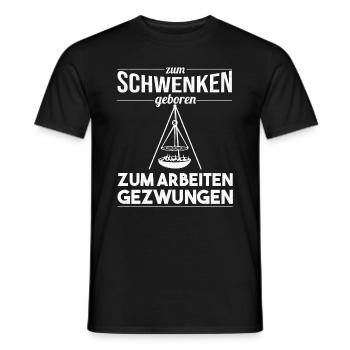Saarland Schwenken Spruch Saarbrücken Saarländer - Männer T-Shirt - Schwarz - Vorne - AI Model Male 178 light (178cm)