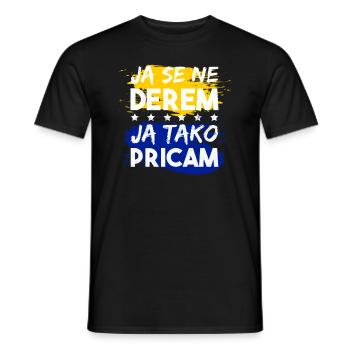 Oui Se Ne Derem Bosnie Bosna Hrvatska Srbija Jugo - T-shirt homme - noir - Devant - AI Model Male 178 light (178cm)
