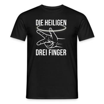 Mechaniker - Drei Finger Regel Richtung - Männer T-Shirt - Schwarz - Vorne - AI Model Male 178 light (178cm)