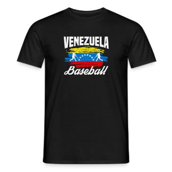 Venezuela Baseball Nationalmannschaft Championship - Männer T-Shirt - Schwarz - Vorne - AI Model Male 178 light (178cm)