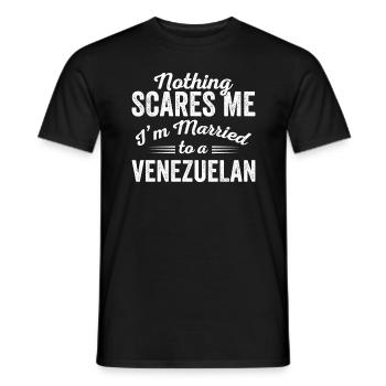 Venezuela Verheiratet Latino Latina Venezuelan - Männer T-Shirt - Schwarz - Vorne - AI Model Male 178 light (178cm)
