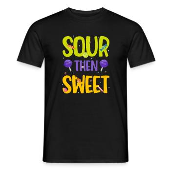 Aigre puis sucré - T-shirt homme - noir - Devant - AI Model Male 178 light (178cm)