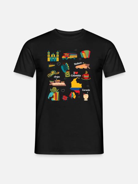 Kolumbien Südamerika Reisen Länderreisen Backpack - Männer T-Shirt - Schwarz