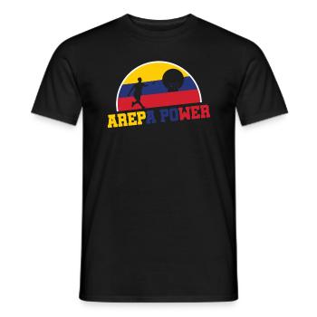 Columbia Tejo Arepa Power Tejospieler - Männer T-Shirt - Schwarz - Vorne - AI Model Male 178 light (178cm)