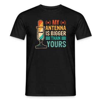 Radio Operator Transmitter Fequenz Kommunikation - Männer T-Shirt - Schwarz - Vorne - AI Model Male 178 light (178cm)