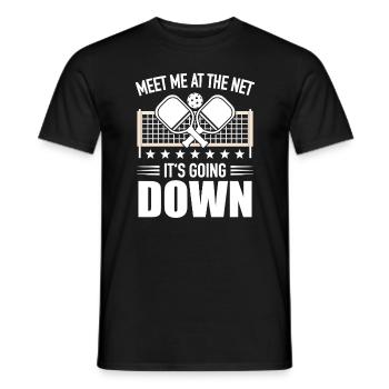 Joueur de pickleball Dinkball Jouer au paddleball - T-shirt homme - noir - Devant - AI Model Male 178 light (178cm)