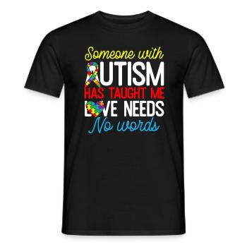 Lustiges Autismus Geschenk Männer Frauen Kinder - Männer T-Shirt - Schwarz - Vorne - AI Model Male 178 light (178cm)