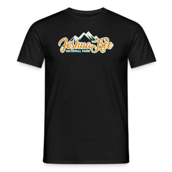 Joshua Tree National Park Retro Vintage - Men's T-Shirt - black - Front - AI Model Male 178 light (178cm)