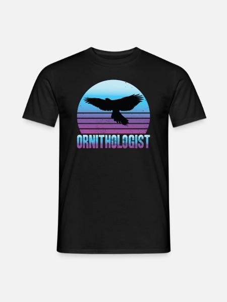 Retro - Ornithologist - Vintage - Photographer - Männer T-Shirt - Schwarz