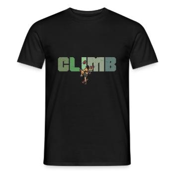 Bouldern Klettern Sportarten Turnhalle Wand - Männer T-Shirt - Schwarz - Vorne - AI Model Male 178 light (178cm)