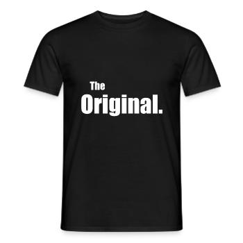 Le look original de Papa Père Partenaire - T-shirt homme - noir - Devant - AI Model Male 178 light (178cm)