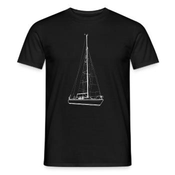 Boot, Segeln, Schiff - Männer T-Shirt - Schwarz - Vorne - AI Model Male 178 light (178cm)