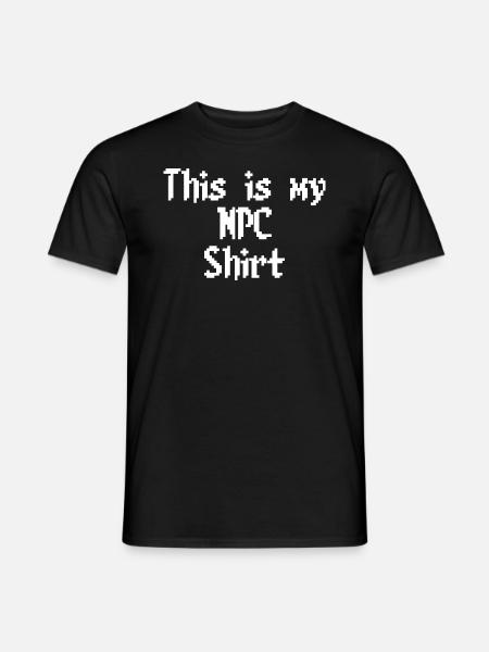 NPC Shirt pixel - Men's T-Shirt - black