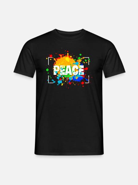 PEACE - T-shirt homme - noir