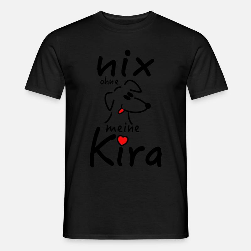 Nicht's ohne Hündin Kira - Männer T-Shirt - Schwarz