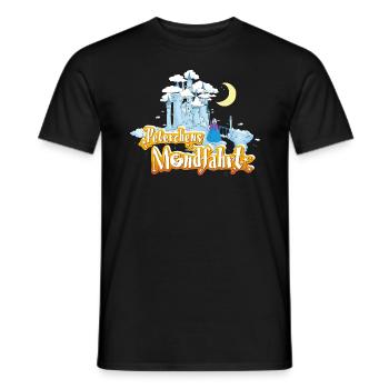 Voyage De Pierre Vers La Lune Aventure Lunaire - T-shirt homme - noir - Devant - AI Model Male 178 light (178cm)