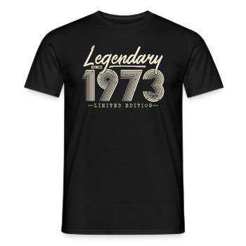 Legendary since 1973 - Men's T-Shirt - black - Front - AI Model Male 178 light (178cm)