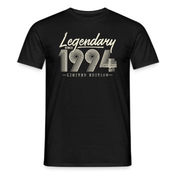 Legendary since 1994 - Men's T-Shirt - black - Front - AI Model Male 178 light (178cm)
