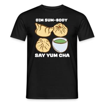 Dim Sum-Körper Say Yum Cha - Männer T-Shirt - Schwarz - Vorne - AI Model Male 178 light (178cm)