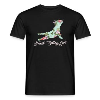 Nouveau cadeau d'amoureux de bouledogue français - T-shirt homme - noir - Devant - AI Model Male 178 light (178cm)