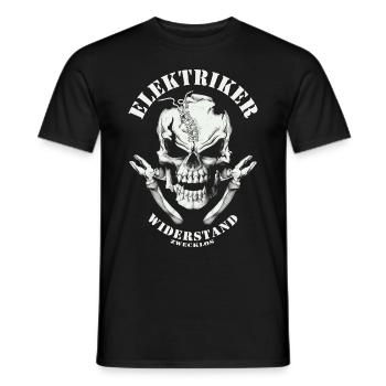 Elektriker - Männer T-Shirt - Schwarz - Vorne - AI Model Male 178 light (178cm)