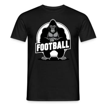 Gorille du football américain - T-shirt homme - noir - Devant - AI Model Male 178 light (178cm)
