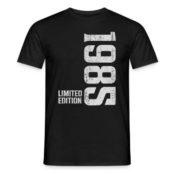 1985 Vintage Edition Limitée - T-shirt homme - noir - Devant - AI Model Male 178 light (178cm)