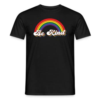 Soyez enfant arc-en-ciel - T-shirt homme - noir - Devant - AI Model Male 178 light (178cm)