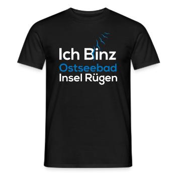 I Binz (édition de réprimande) - T-shirt homme - noir - Devant - AI Model Male 178 light (178cm)